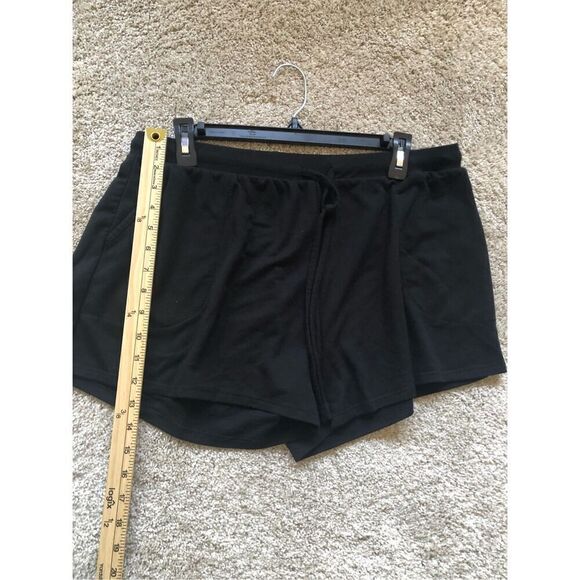 🌼5for$25🌼 Flora By Flora Nikrooz Women’s Soft Black Draw Strip Waist Shorts - Picture 3 of 5